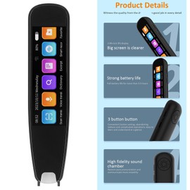 Portable Translator Pen, Text to Speech Reader Pen, Offline & Online Reading Pen & Translation Pen, 131 Languages Scan Translation Pen, with 2.99 Inch Display