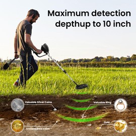 Metal Detector for Adults, for Kids, Waterproof & Underground & Underwater Gold Detector, Gold Metal Detector, Metal Detector Kit, Medal Detector