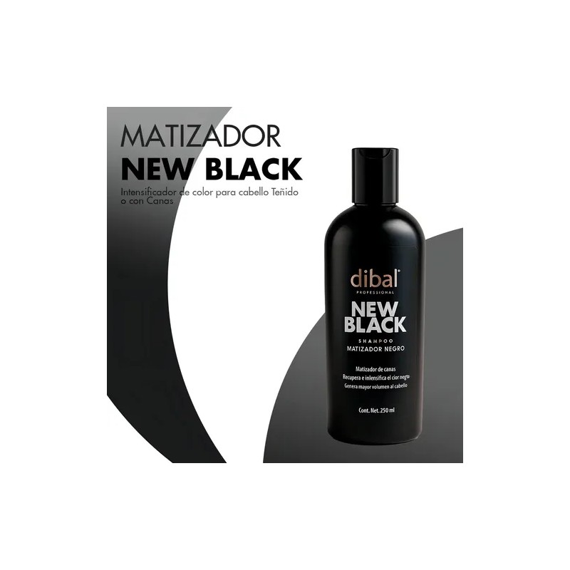 Dibal Shampoo Matizador New Black Color Negro 250ml Libre SLSSLESParabenos