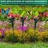 3 Pcs Fluttering Solar Butterfly Garden Stakes – Moving Butterfly