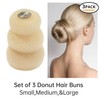 Donut Bun Maker,TsMADDTs 3pcs Hair Bun Maker with Bobby Pins