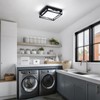 Vloitgol Modern LED Ceiling Light Fixture, 6000K Square LED Flush