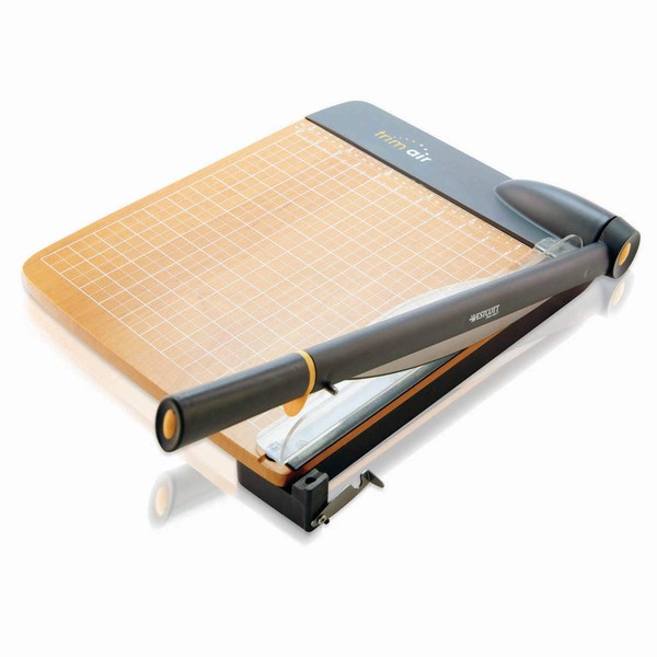 Westcott ‎15106 TrimAir 12-Inch Guillotine Paper Cutter, Heavy-Duty Multi-Paper Trimmer with 30 Sheet Capacity