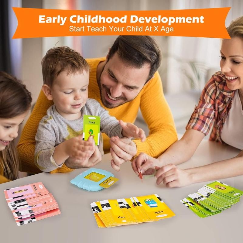 English and Spanish Bilingual Talking Flashcard Toys With 224 Common