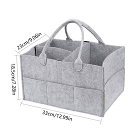 Baby Windel Organizer Tragbar Windeln Korb Baby Windel Caddy mit Herausnehmbaren Trennwänden für Windeln Baby Tücher Baby Dusche Geschenk Korb