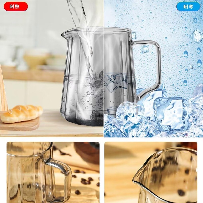 NUBAGO コーヒーサーバー 耐熱ガラス おしゃれ 割れない 保温 コーヒードリップ器具 アウトドア 木製ホルダー ハンドドリップ