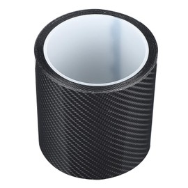 Pegatina universal para el umbral de la puerta del coche, pegatina negra para el umbral de la puerta del coche, pegatina de fibra de carbono, película protectora resistente a los