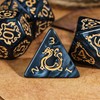 Poludie 7-Die DND Dice Set Polyhedral Dice Set with a
