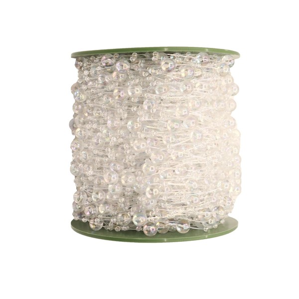 Hoshisea 60 Meters Pearl Ribbon, Bead Cord with Fishing Line,