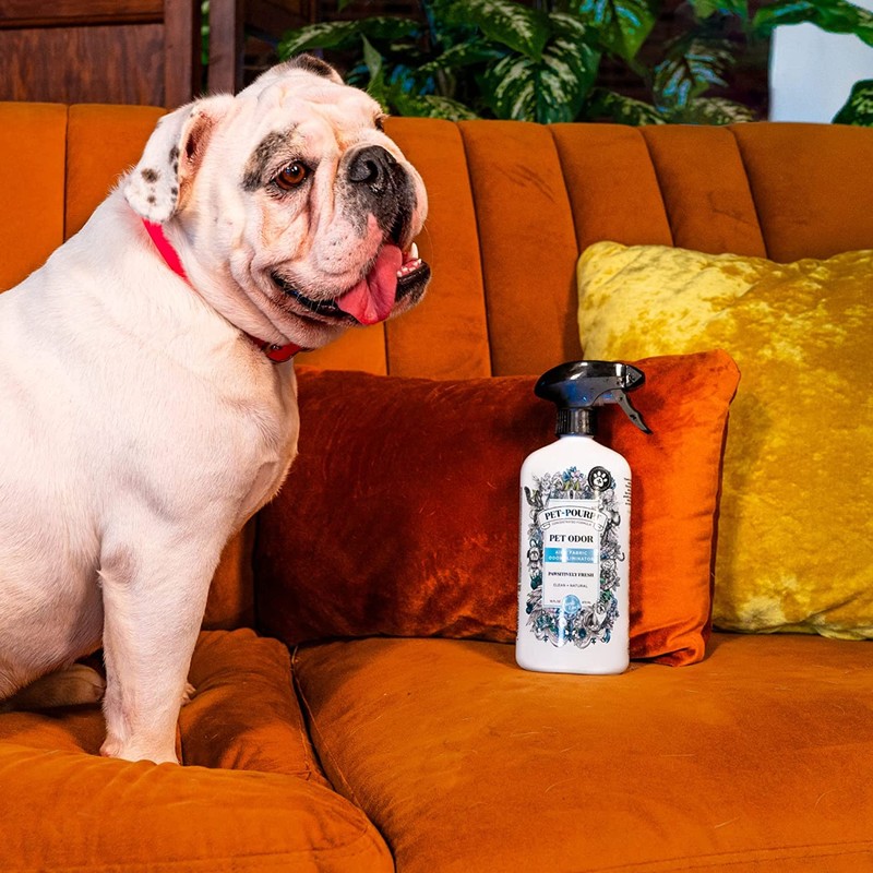 Pet-Pourri Pet Odor Air + Fabric Odor Eliminator Spray, Pawsitively