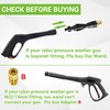 FIXFANS Pressure Washer Gun Adapter with 5 Spray Nozzles and