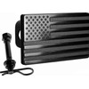 MULL USA Flag Metal Trailer Hitch Cover with Locking Pin