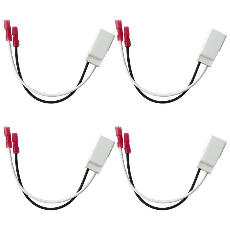 4Pcs Front Rear Door Speaker Wire Harness Connector Plug Replacement