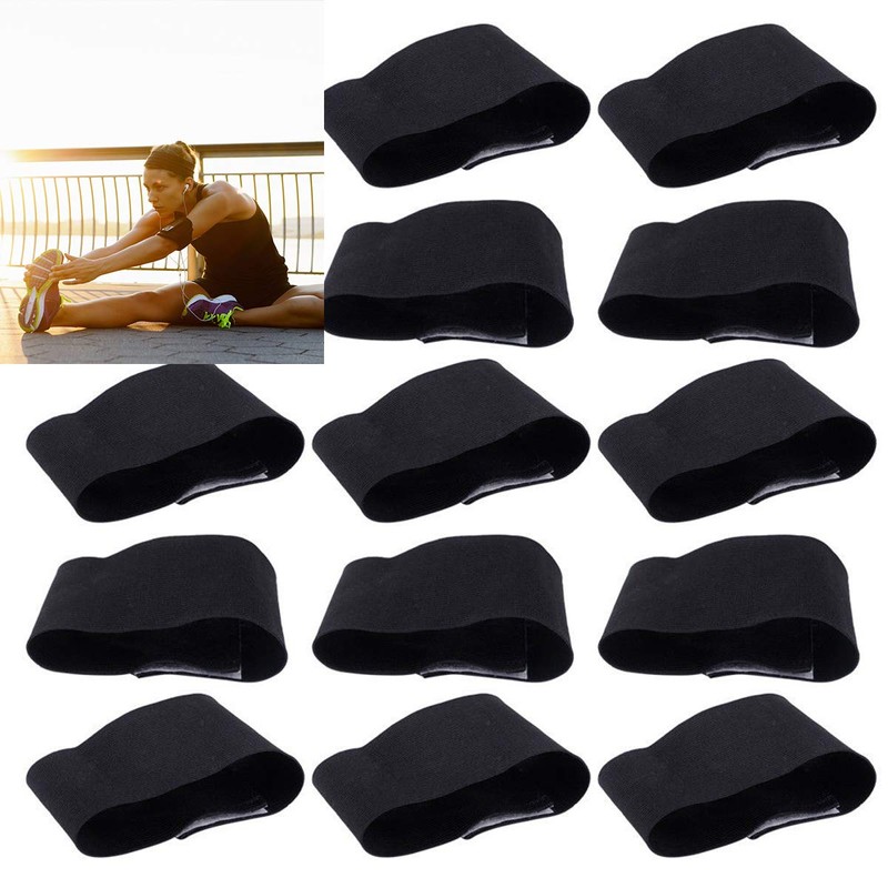 Petyoung 15PCS Black Elastic Arm Band,Mourning Band Soccer Football Mourning