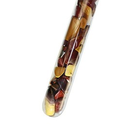 Edelstein-Stab zur Trinkwasser-Energetisierung, 25 cm, gefüllt mit feinen Edelsteinen: Lebendige Vielfalt