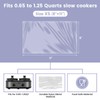 KOOC Slow Cooker Liners 8"x11" 30 Count Mini Size Disposable