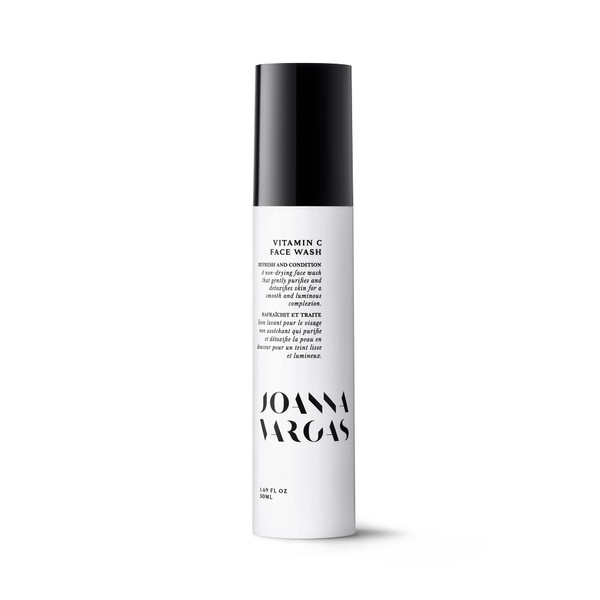Joanna Vargas Vitamin C Face Wash. Daily Facial Cleanser Exfoliates, Smooths and Nourishes Skin. Gently Remove Makeup and Daily Pollutants for a Glowing Complexion (1.69 oz)