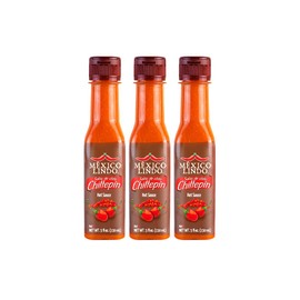 Mexico Lindo Chiltepin Hot Sauce Display, 5 fl oz, Pack of 3