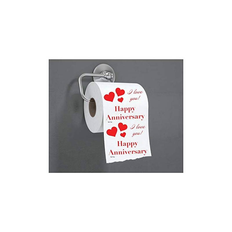 Toilet Paper Rolls-Happy Anniversary Funny Gag Gift For Him or