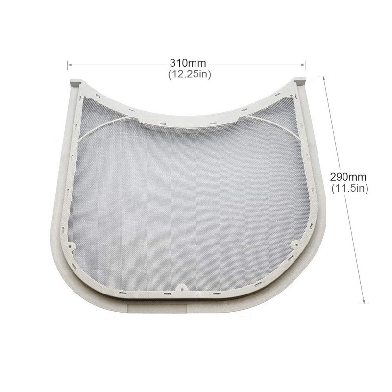 Carkio Replacement Dryer Lint Filter Assembly with Felt Rim Seal