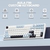 AULA F99 Wireless Mechanical Keyboard, Hot Swappable Custom Keyboard,Pre-lubed Linear