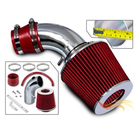 Rtunes Racing Short Ram Air Intake Airflow Inductions Kit + Filter Combo RED For 01-09 PT Cruiser 2.4L I4 Non-Turbo