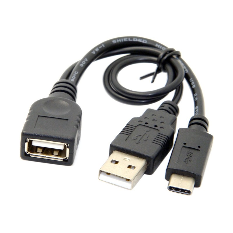 Cablecc USB-C Type-C USB 3.1 to USB 2.0 Female OTG