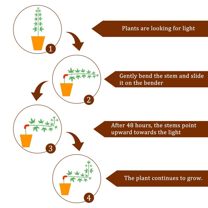 INNAL Pack of 120 Plant Benders Plant Trainer 90 Degree