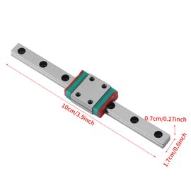 1 piece portable high precision miniature linear rail guide block 100 mm mini linear rail guide