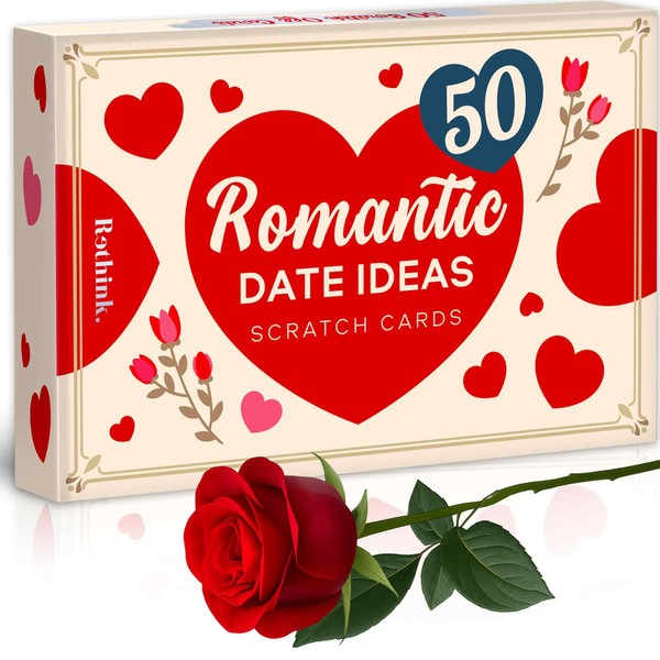 QUOKKA 50 Romantic Date Ideas – Scratch-Off Cards for Couples