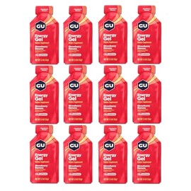 GU Energy Gel Value Pack of 12 Gels (12, Strawberry Banana)