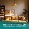 GIGGI Retro Gold Light Shade Ceiling, Cone Metal Lampshades for