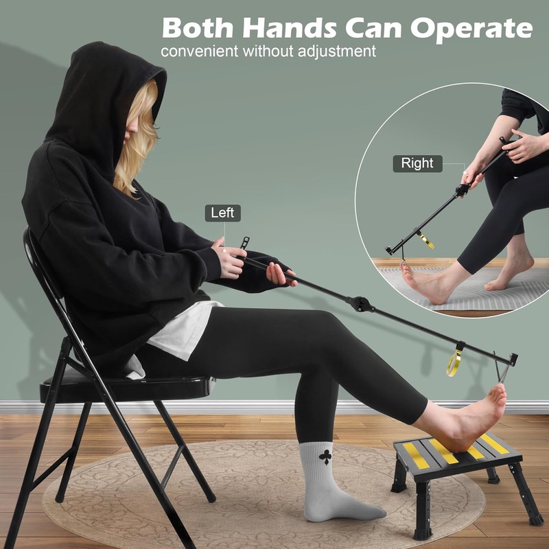 Long Handle Toenail Clippers with Magnifier -Wide Jaw & Ergonomic