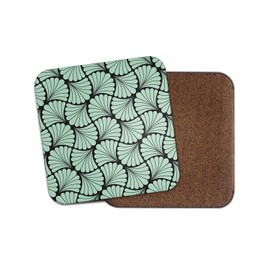 1 x Elegant Floral Art Nouveau Pattern Coaster - Wallpaper Artist Pretty #12520