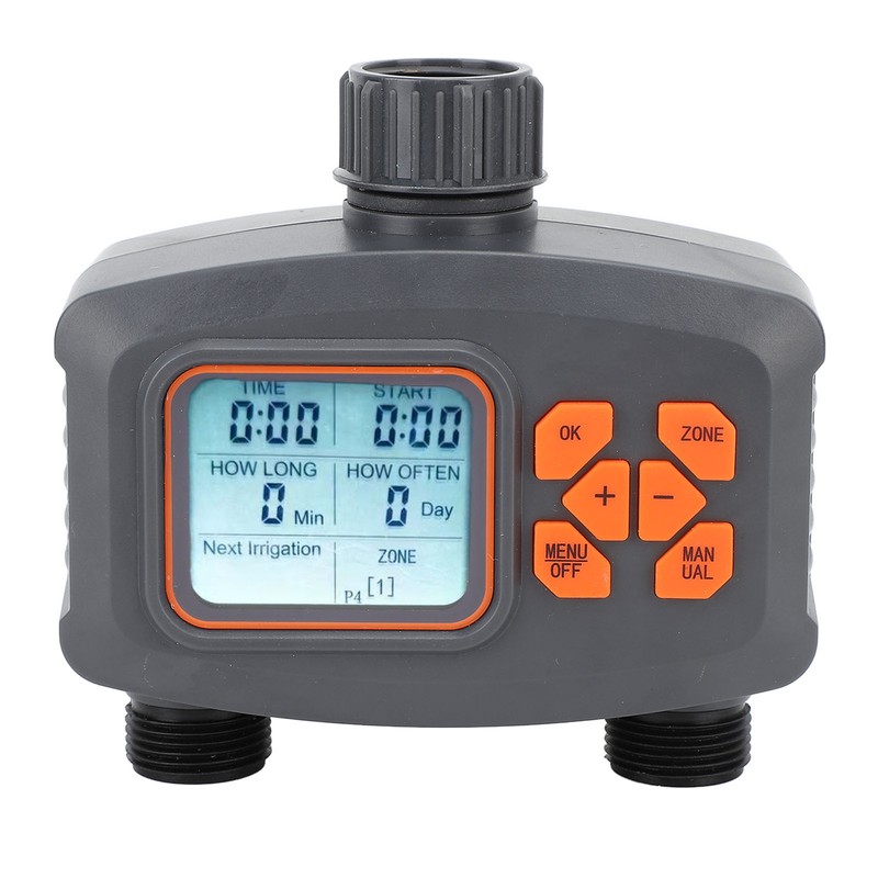 2 Outlet Hose Watering Timer 2 Zone Sprinkler Timer with