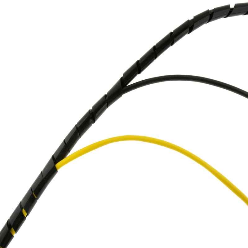SeKi Spiral Band, 6-60 mm, 5 Metres, Black, Flexible Cable