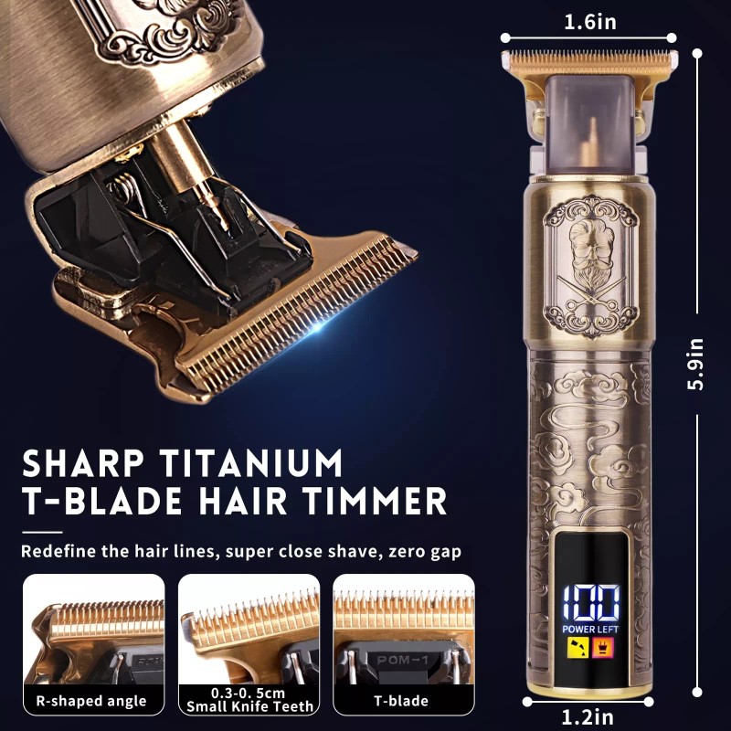 Ufree Beard Hair Trimmer for Men Professional, Grooming Cutting Kit,