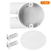 sourcing map PVC Conduit Box Junction Box U-shaped 2 Way