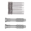 Steel Slotted Screwdriver Set with 9 Bits 2 Handles Hand