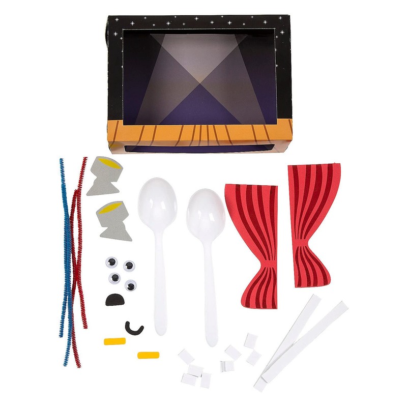 Puppet Show Spoon Craft Kit, Makes 12