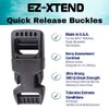 EZ-Xtend Extra Heavy Duty Side Release Buckle - Strongest Plastic