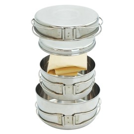 Hack Montana Outdoor Cooker Set of 4, Silver
