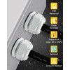 2 Pack Cable Glands M40, Caianwin IP68 Waterproof Locknut White