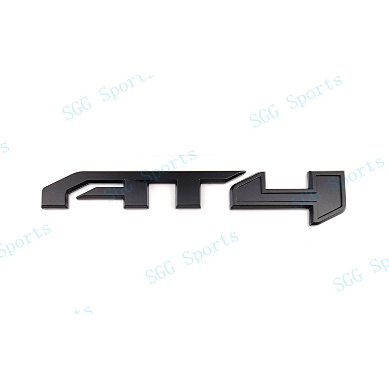 GMC 1PC Matte Black Rear Tailgate AT4 Emblem Badge Fit