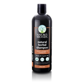 Natural Shampoo by Herbal Choice Mari (Sweet Orange & Cranberry, 16 Fl Oz Bottle) - Made with Organic Ingredients - No Toxic Synthetic Chemicals