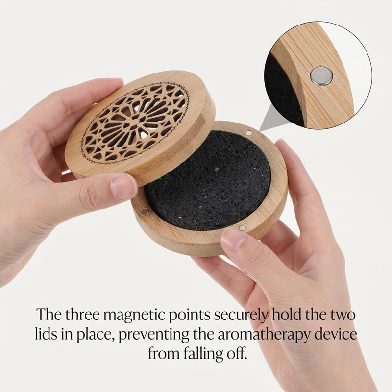 Passive Essential Oil Diffuser Stone, Small Lava Rock Diffuser Set