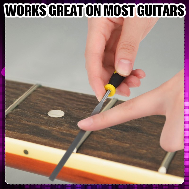 Zonon 6 Pcs Guitar Fret End Dressing File Guitar Nut