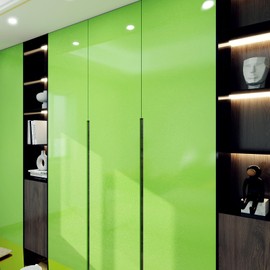 Laceskyso Green Contact Paper 15.7"x78" Glossy Green Peel and Stick Wallpaper for Kitchen Countertop/Cabinet Self Adhesive Waterproof Wall Paper Removable Decorative Vinyl