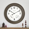Presentime & Co. 20" Bradford Indoor/Outdoor Farmhouse Clock with Weather