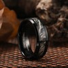 King Will 8mm Mens Black Tungsten Carbide Ring Camo Camouflage